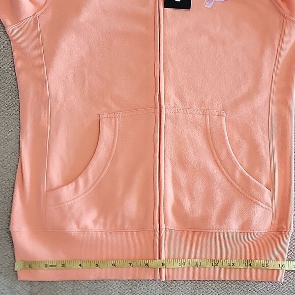 Peloton Ultimate Peach Lightweight Athletic Zip Hooded Jacket - Size Small - Picture 9 of 13